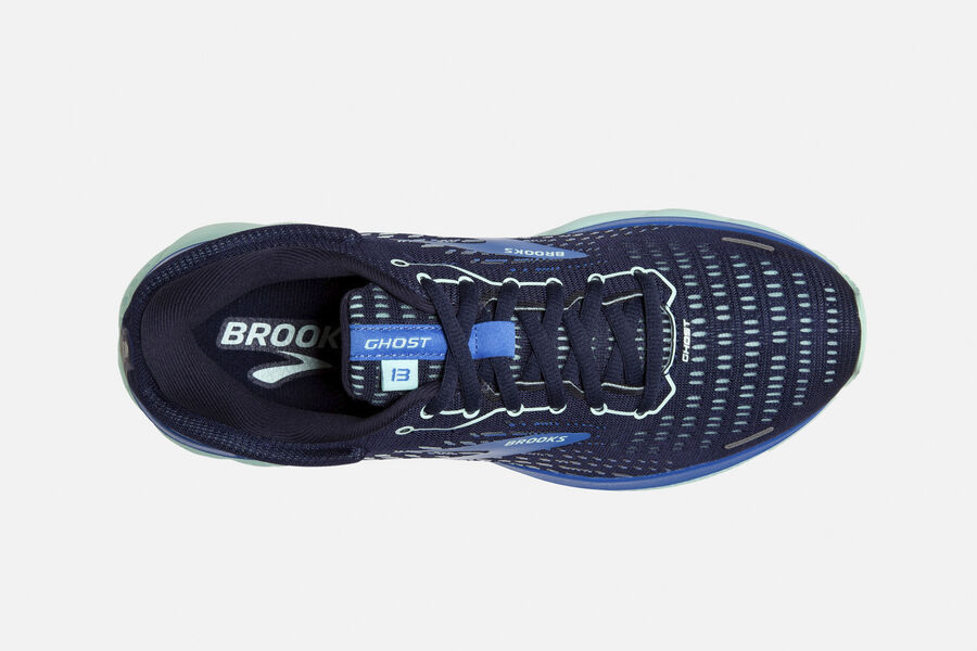 Brooks Israel Ghost 13 Road Running Shoes Womens - Navy/Blue - KWG-354876